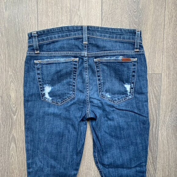 Joe’s Jeans Skinny Jeans Icon Aydin Distressed asymmetrical hem denim  mid rise - Picture 14 of 16